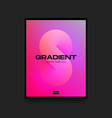 bright pink vertical cover gradient template vector image