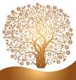 golden tree vector image vector image