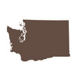 map of the us state washington vector image vector image
