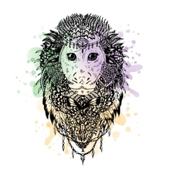 Monkey head dot Royalty Free Vector Image - VectorStock