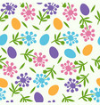 flower seamless pattern for happy easter day vector image vector image