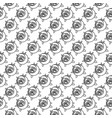 geometric rose flower seamless pattern art deco vector image vector image
