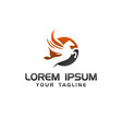 jump horse logo design concept template vector image vector image