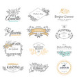 bloom nature elements vector image vector image