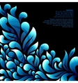 abstract floral background with drops and leaves vector image vector image