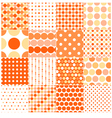 seamless circular polka dots vector image