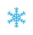 snowflake icon design template isolated vector image