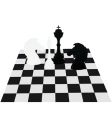chess on a board vector image vector image