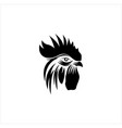 chicken head logo designs rooster vector image