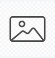 image gallery icon isolated on transparent vector image vector image