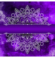 mandala design on a watercolour background vector image vector image