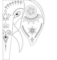 decorated indian elephant festival background vector image
