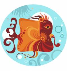 Funky fish Royalty Free Vector Image - VectorStock