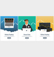 poster forex trading online vector image
