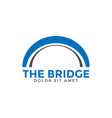 abstract bridge graphic design template vector image