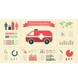 medical infographic template vector image