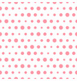 pink polka dot seamless pattern with circles vector image