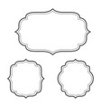 vintage frame icon template vector image