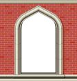 arched window frame vector image vector image