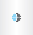 bow and arrow circle logo vector image