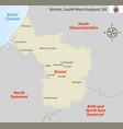 bristol south west england uk vector image