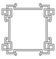 decorative abstract frame vintage border classic vector image vector image