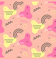 memphis trendy seamless pattern vector image