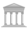 corinthian temple vector image