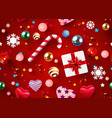 seamless decorative holiday background christmas vector image vector image