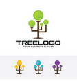 tree logo vector image vector image