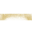 gold glitter texture horizontal long banner vector image vector image