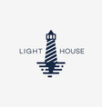 lighthouse template logo vector image