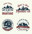 set of extreme adventure badges vector image