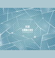 realistic cracked ice surface frozen glass vector image vector image