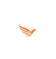 phoenix bird logo icon vector image