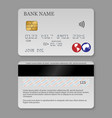realistic detailed credit card vector image vector image