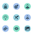 set of simple creative vector image