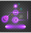 light lens flare collection vector image