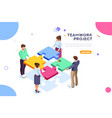 teamwork project vector image