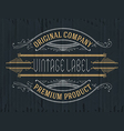 vintage typographic label premium vector image