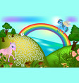 colorful game for children with a pegasus vector image vector image