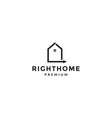right home choice logo symbol icon graphic design vector image