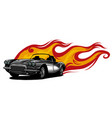 vintage car hot rod garage hotrods carold vector image vector image