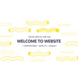 welcome to website for socks shop vector image