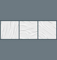 white glued paper texture seamless pattern vector image
