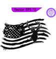 hunting american flag deer and antlers vector image vector image