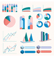 set of infographics elements vector image