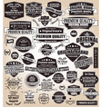 collection of vintage retro labels badges stamps vector image
