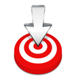 target and arrow vector image