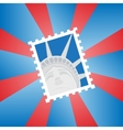 postage stamp vector image